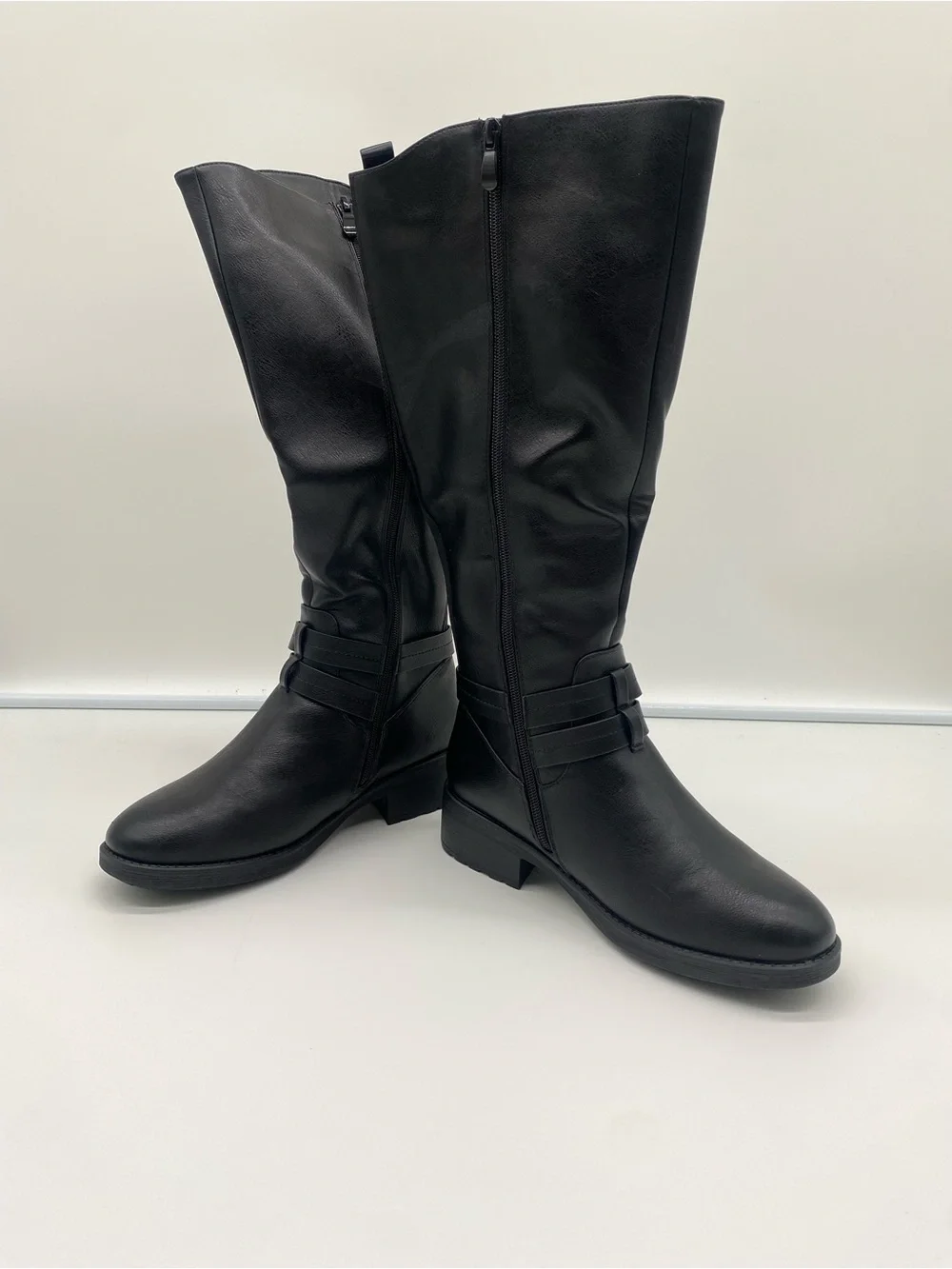 Women’s Black Knee High Riding Boots Size 8.5 New
